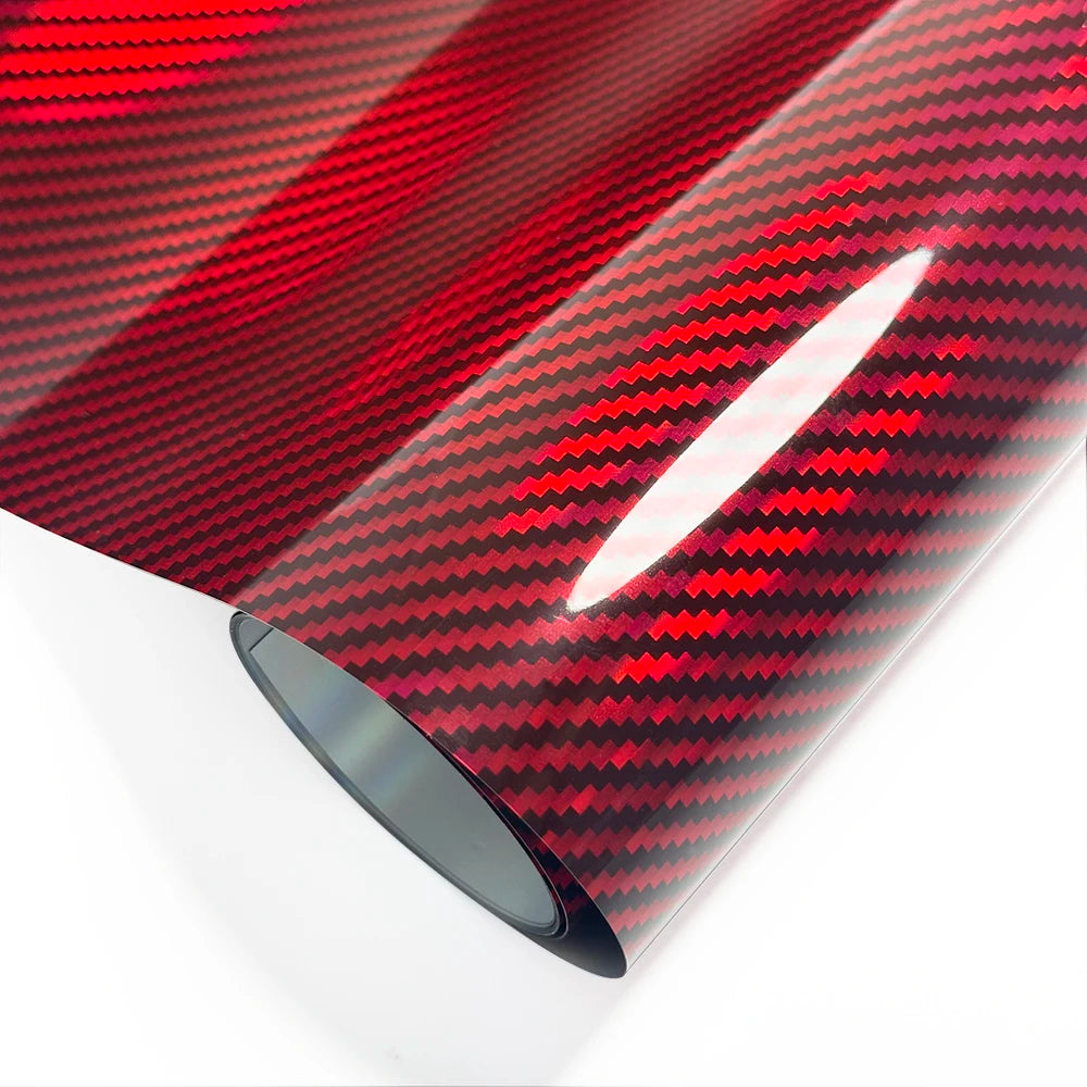 High Gloss Laser Blue Carbon Fiber Vinyl Film Motorcycle Body Stickers Rainbow Car Film Covers Accessories Wrap Foil Sticker