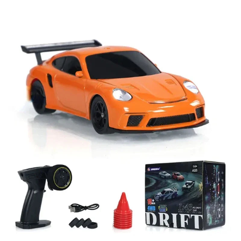 The1Whipstore - The Mini RC Drift Car High Speed, 1/43 Remote Control Four Wheel Drive Remote Controlled 2.4G