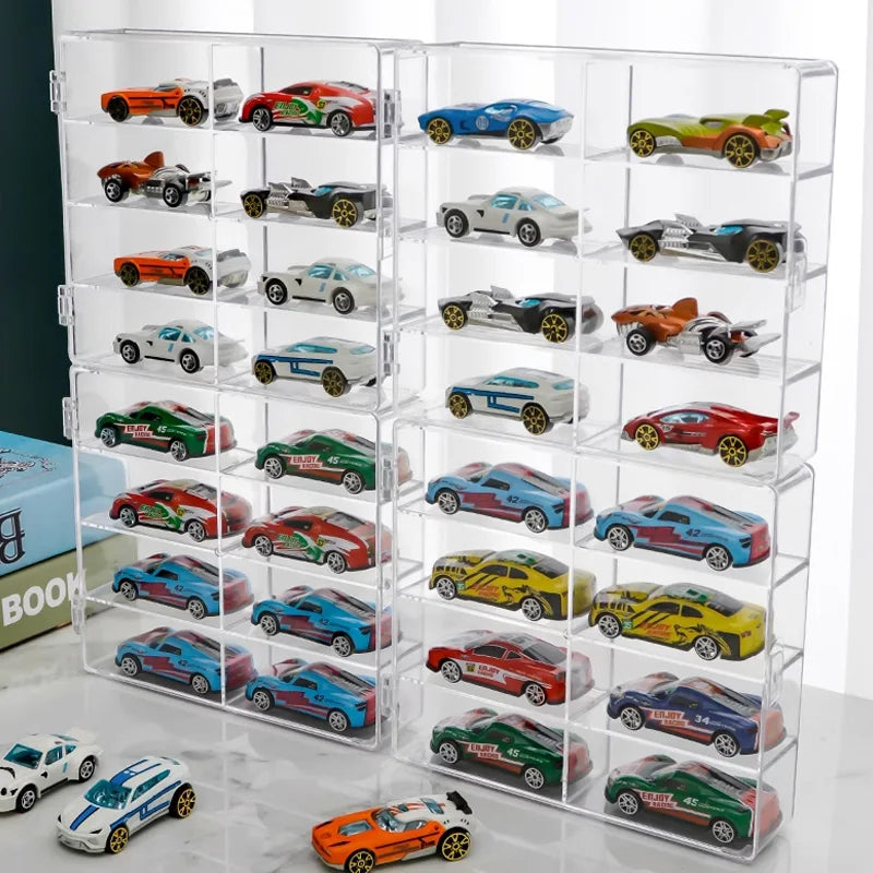 The1Whipstore - 8 Grid Acrylic Car Display Box Rack ,Perfect For Small Car Toy Models