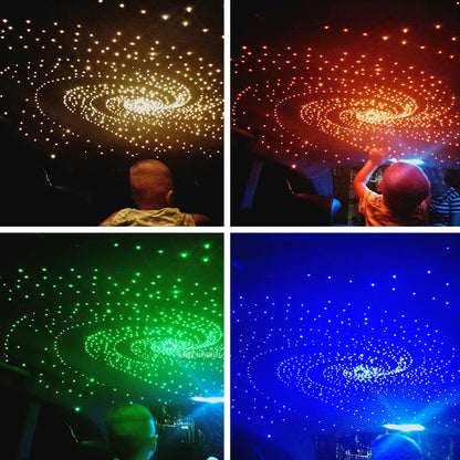6W Car Starry Sky Light  LED  Auto Interior Decoration Accessories Lamp Car Roof Star Lights  Ceiling Fiber Optic Light