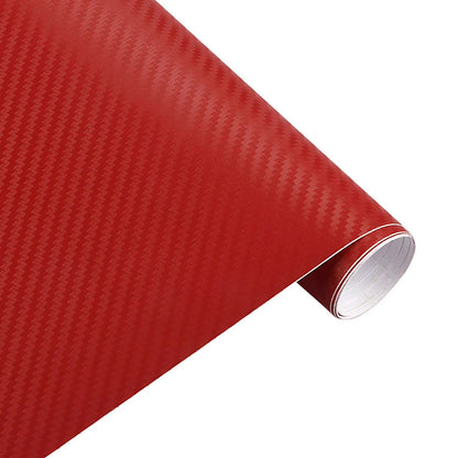 50cm Wide 3D Carbon Fiber Vinyl Film 3M Car Stickers Waterproof DIY Auto Vehicle Motorcycle Car Styling Wrap Roll Accessories