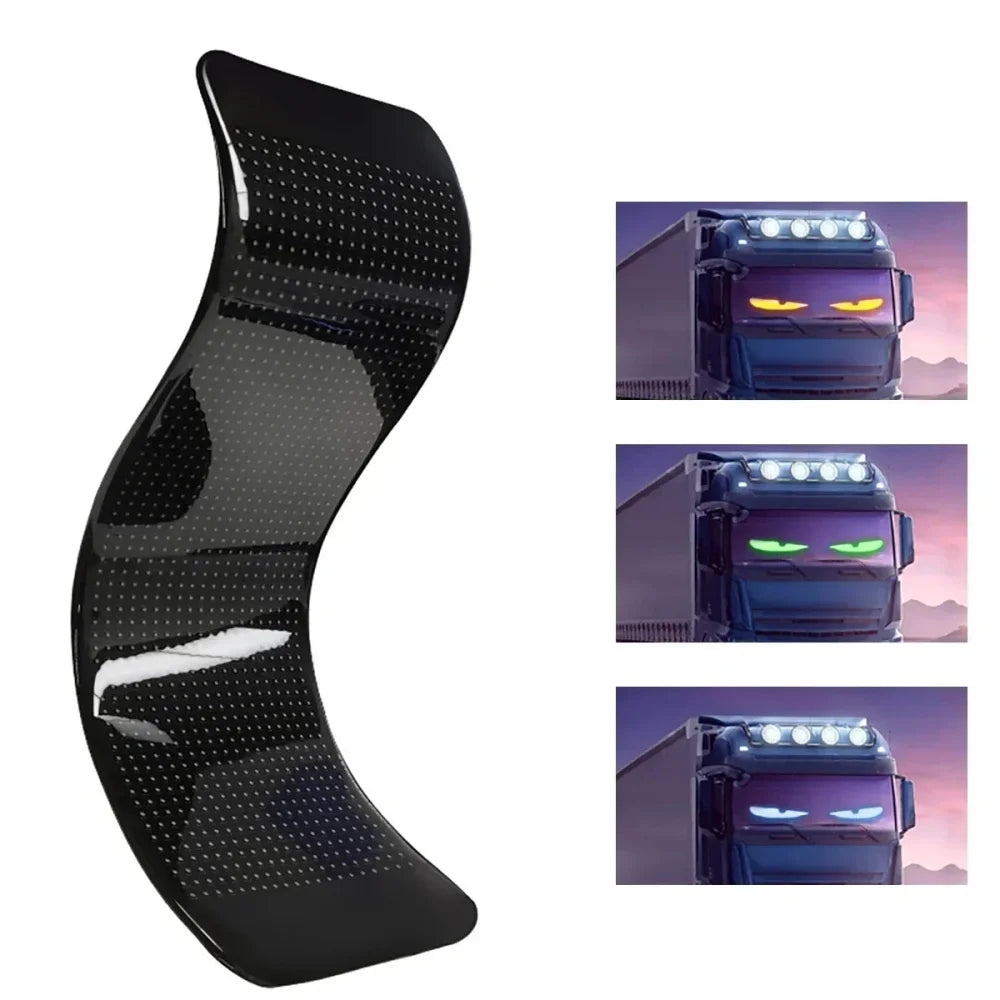 USB Dynamic Devil Eyes Truck Windshield Scrolling Advertising APP Bluetooth Control Automotive DIY LED Matrix Pixel Board Remote