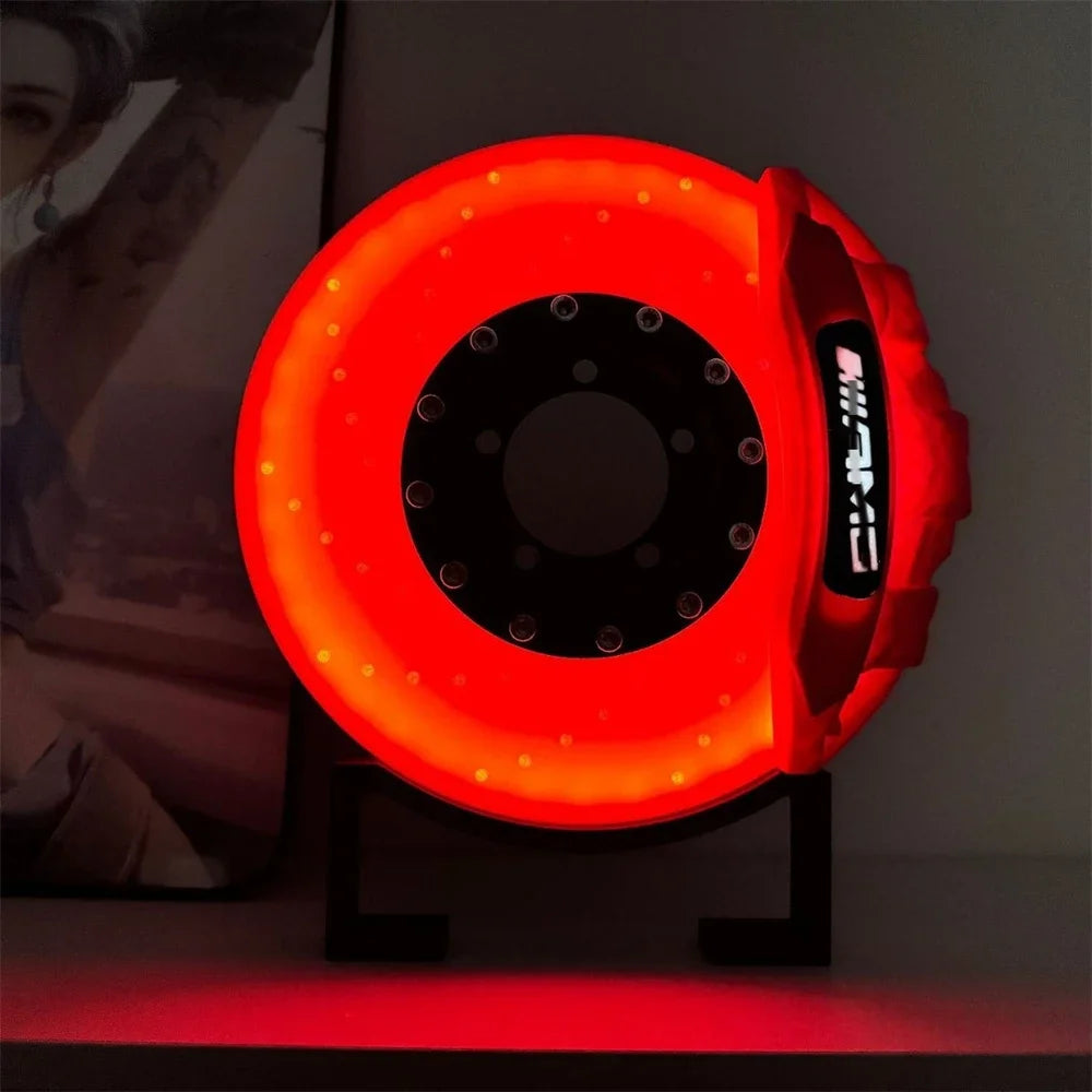 Brake Disc LED Mood Light – USB Rechargeable Car Brake Atmosphere Lamp