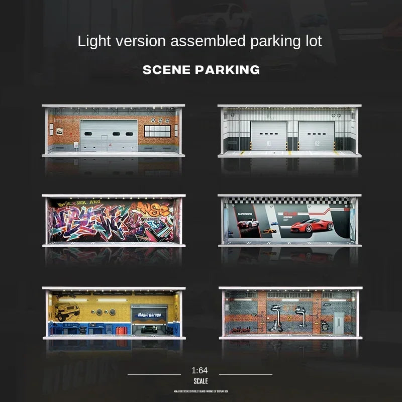 The1Whipstore - Mini Car Garage Display Perfect For Hotwheels & Car Collections, Parking Lot Scene 1.0 Released!