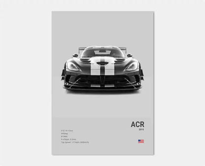 German Luxury Cars Photography Poster – Audi RS3, R8, GTR, C8 Supercar & SUV Canvas Wall Art for Home & Office Decor