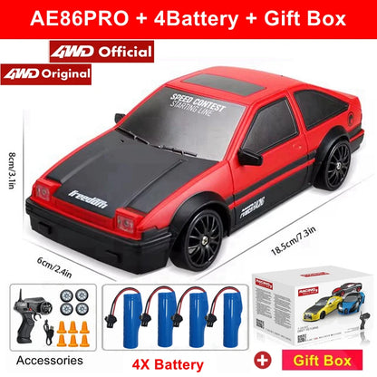 The1Whipstore - 4WD RC Drift Car Remote Control GTRPRO AE86PRO Model 4x4 with Racing RTR Radio Perfect Gift For Adults & Kids 🏎️💨