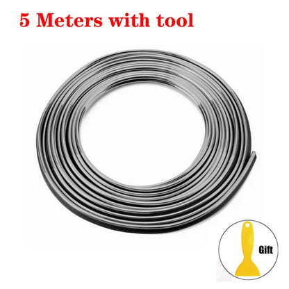 Universal Car Moulding Decoration Flexible Strips 5M/3M/1M Interior Auto Mouldings Car Cover Trim Dashboard Door Car-styling
