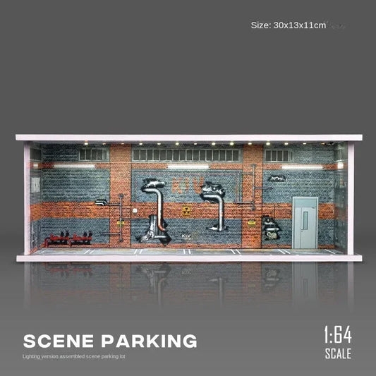 The1Whipstore - Mini Car Garage Display Perfect For Hotwheels & Car Collections, Parking Lot Scene 1.0 Released!