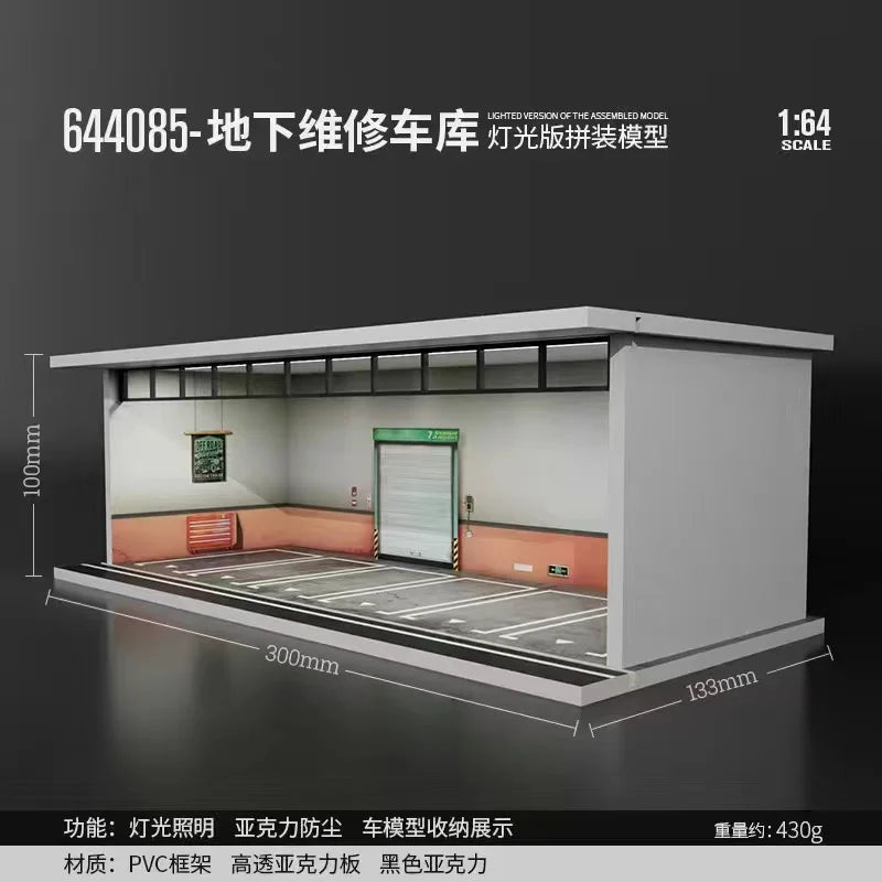 The1Whipstore - Mini Car Garage Display Perfect For Hotwheels & Car Collections, Parking Lot Scene 2.0 Released!