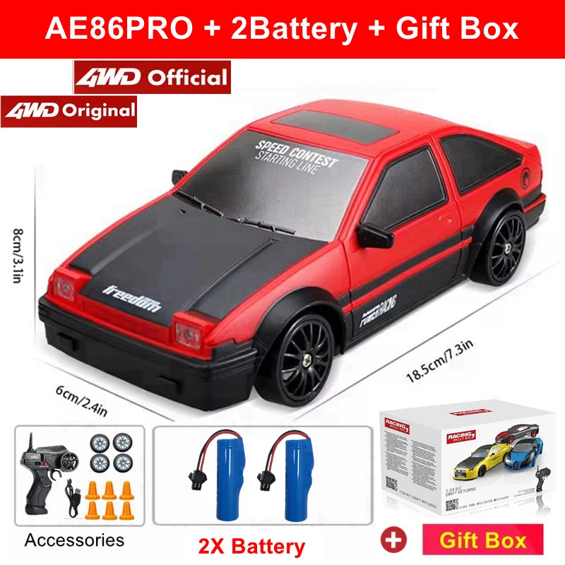 The1Whipstore - 4WD RC Drift Car Remote Control GTRPRO AE86PRO Model 4x4 with Racing RTR Radio Perfect Gift For Adults & Kids 🏎️💨