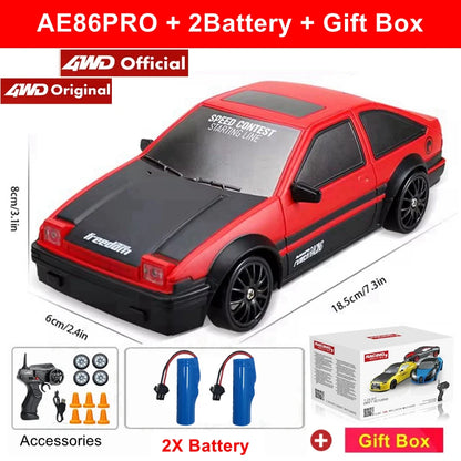The1Whipstore - 4WD RC Drift Car Remote Control GTRPRO AE86PRO Model 4x4 with Racing RTR Radio Perfect Gift For Adults & Kids 🏎️💨