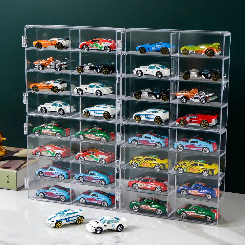 The1Whipstore - 8 Grid Acrylic Car Display Box Rack ,Perfect For Small Car Toy Models