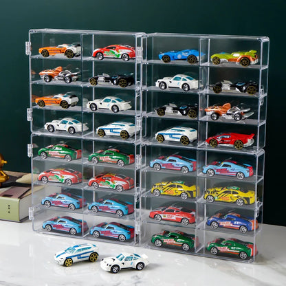 The1Whipstore - 8 Grid Acrylic Car Display Box Rack ,Perfect For Small Car Toy Models