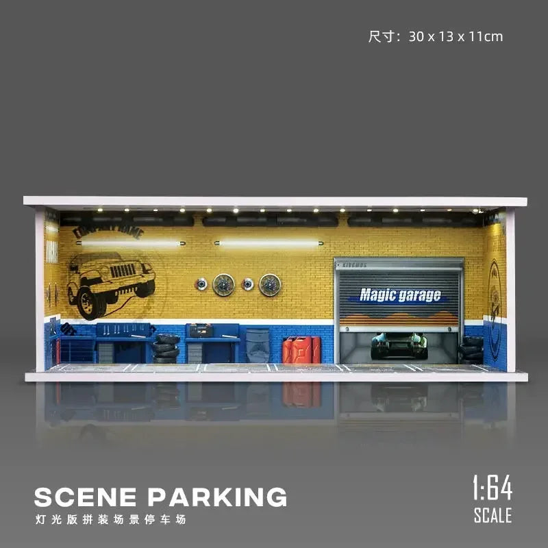 The1Whipstore - Mini Car Garage Display Perfect For Hotwheels & Car Collections, Parking Lot Scene 1.0 Released!