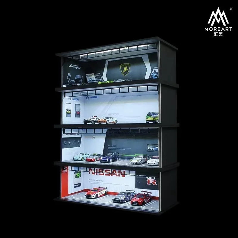 The1Whipstore - Mini Car Garage Display Perfect For Hotwheels & Car Collections, Parking Lot Scene 2.0 Released!