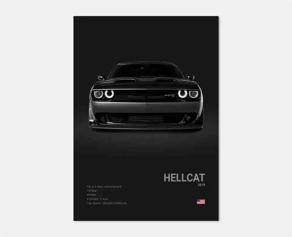 German Luxury Cars Photography Poster – Audi RS3, R8, GTR, C8 Supercar & SUV Canvas Wall Art for Home & Office Decor