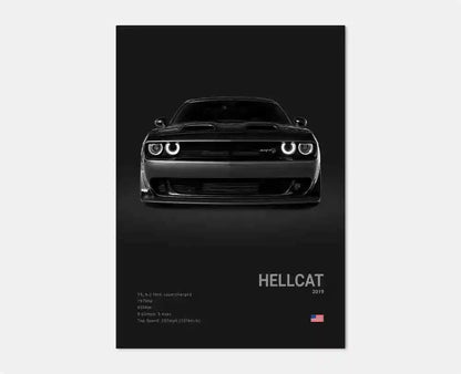 German Luxury Cars Photography Poster – Audi RS3, R8, GTR, C8 Supercar & SUV Canvas Wall Art for Home & Office Decor