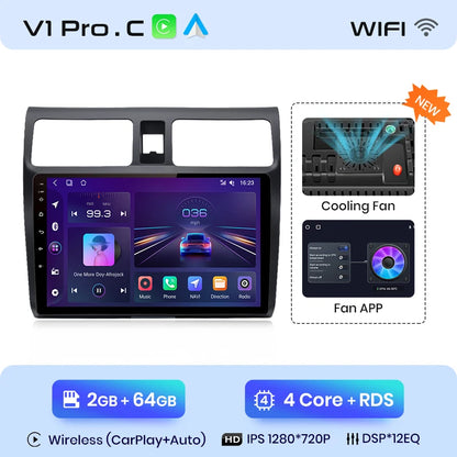Junsun V1pro AI Voice 2 din Android Auto Radio For Suzuki Swift 2003 - 2010 Carplay 4G Car Multimedia GPS 2din autoradio