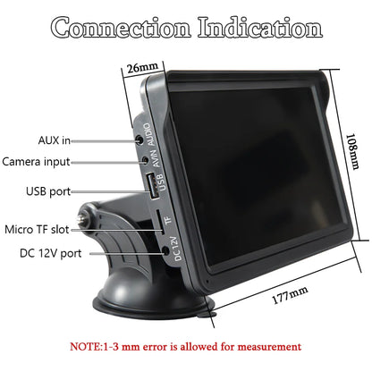 Hippcron 7inch Car Radio Multimedia Video Player Wireless Carplay And Wireless Android Auto Portable Universal Touch Screen