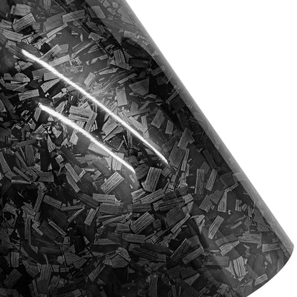 50cm*300cm High Glossy Black Gold Silver Red Forged Carbon Fiber Vinyl Wrap Film on the Hood Adhesive Vinyl for Car Stickers