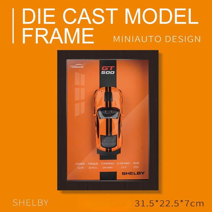 Limited Edition Car Model Photo Frame -
1:32 Scale Porsche 911, LP780-4, Veyron, Camaro, AE86, Lykan 3D Stereoscopic Alloy collectibles