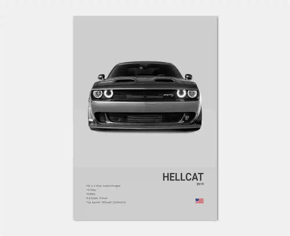 German Luxury Cars Photography Poster – Audi RS3, R8, GTR, C8 Supercar & SUV Canvas Wall Art for Home & Office Decor