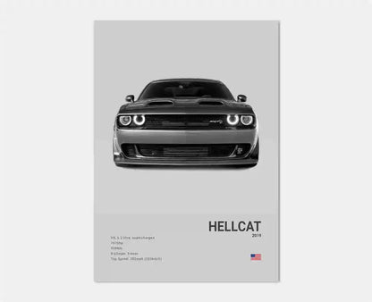 German Luxury Cars Photography Poster – Audi RS3, R8, GTR, C8 Supercar & SUV Canvas Wall Art for Home & Office Decor