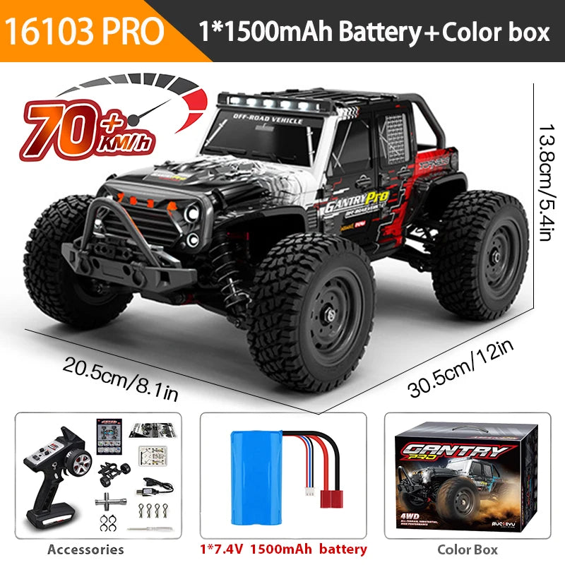 The1Whipstore - The 4WD Remote Control High Speed Monster 4x4 Drift Truck for Adults & Teens (144001 70KM/H) 🏎️💨