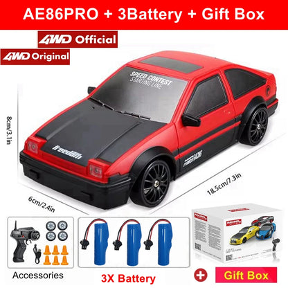The1Whipstore - 4WD RC Drift Car Remote Control GTRPRO AE86PRO Model 4x4 with Racing RTR Radio Perfect Gift For Adults & Kids 🏎️💨