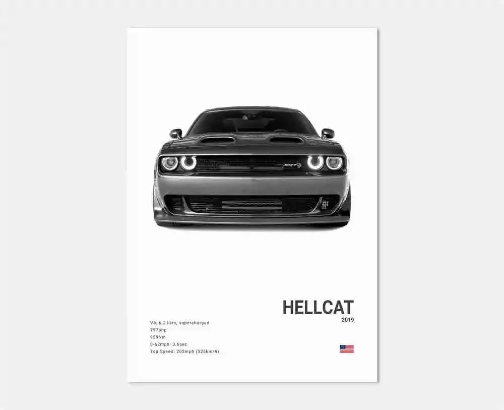 German Luxury Cars Photography Poster – Audi RS3, R8, GTR, C8 Supercar & SUV Canvas Wall Art for Home & Office Decor