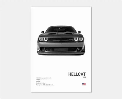 German Luxury Cars Photography Poster – Audi RS3, R8, GTR, C8 Supercar & SUV Canvas Wall Art for Home & Office Decor