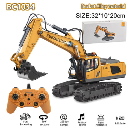 2.4Ghz Remote Control Car Rc Forklift Truck Engineering Vehicles Cranes Liftable Spray Simulated Sound Toys For Children's Gifts