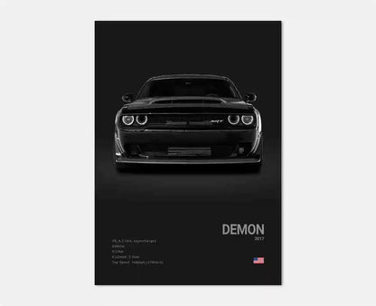 German Luxury Cars Photography Poster – Audi RS3, R8, GTR, C8 Supercar & SUV Canvas Wall Art for Home & Office Decor