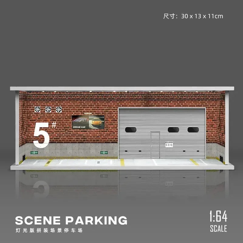 The1Whipstore - Mini Car Garage Display Perfect For Hotwheels & Car Collections, Parking Lot Scene 1.0 Released!