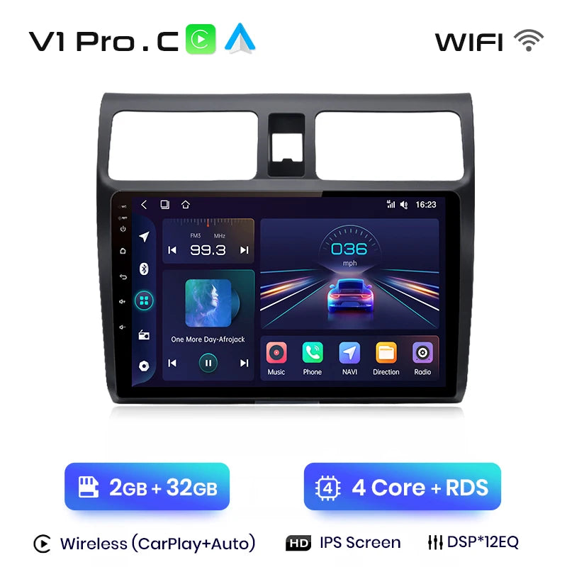 Junsun V1pro AI Voice 2 din Android Auto Radio For Suzuki Swift 2003 - 2010 Carplay 4G Car Multimedia GPS 2din autoradio
