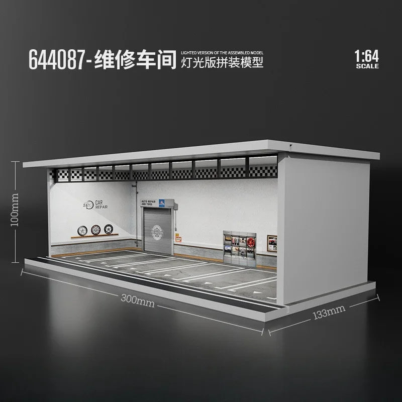 The1Whipstore - Mini Car Garage Display Perfect For Hotwheels & Car Collections, Parking Lot Scene 2.0 Released!