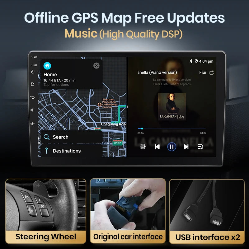 Junsun V1pro AI Voice 2 din Android Auto Radio For Suzuki Swift 2003 - 2010 Carplay 4G Car Multimedia GPS 2din autoradio