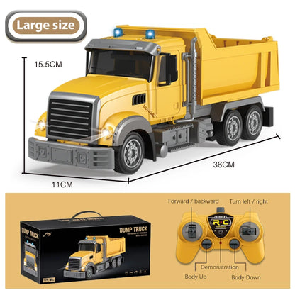 2.4Ghz Remote Control Car Rc Forklift Truck Engineering Vehicles Cranes Liftable Spray Simulated Sound Toys For Children's Gifts