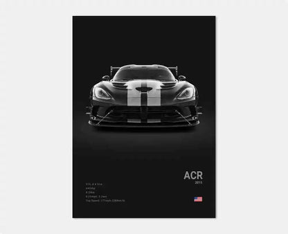 German Luxury Cars Photography Poster – Audi RS3, R8, GTR, C8 Supercar & SUV Canvas Wall Art for Home & Office Decor