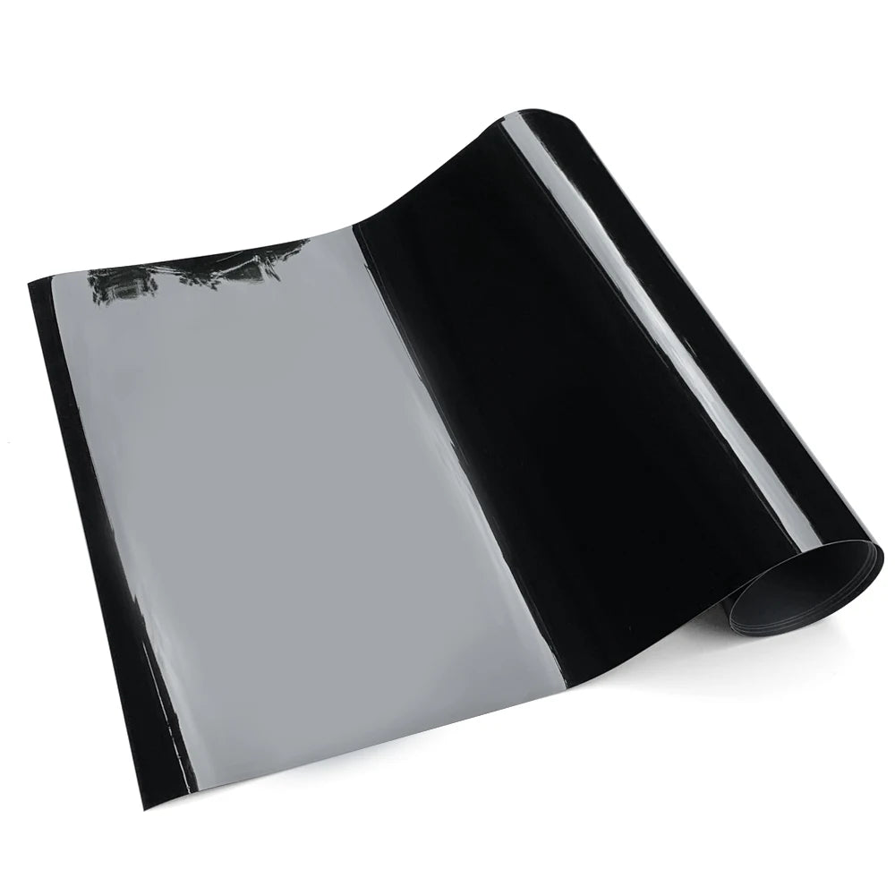 PET Glossy Black Vinyl Wrap Film Self Adhesive Waterproof Color Changing Car Sticker for Bike Scooter Motorcycle Car Accessories