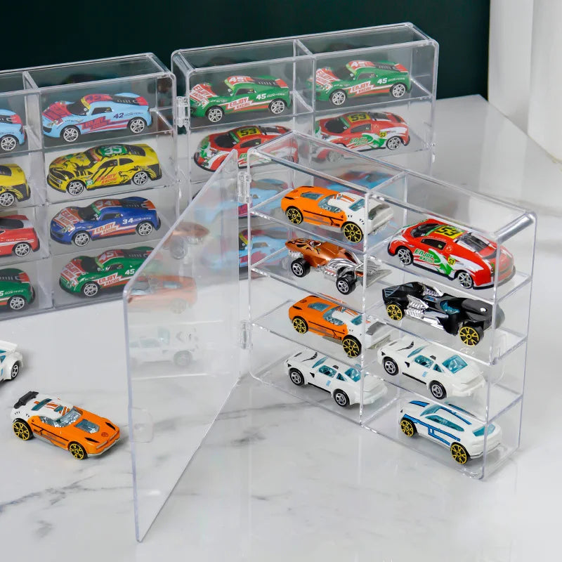 The1Whipstore - 8 Grid Acrylic Car Display Box Rack ,Perfect For Small Car Toy Models