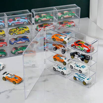 The1Whipstore - 8 Grid Acrylic Car Display Box Rack ,Perfect For Small Car Toy Models