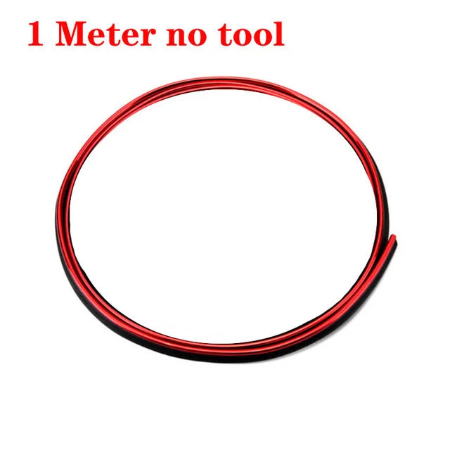 Universal Car Moulding Decoration Flexible Strips 5M/3M/1M Interior Auto Mouldings Car Cover Trim Dashboard Door Car-styling