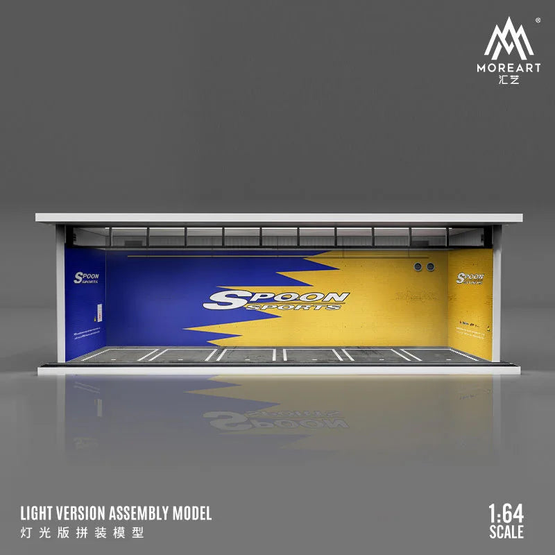 The1Whipstore - Mini Car Garage Display Perfect For Hotwheels & Car Collections, Parking Lot Scene 2.0 Released!