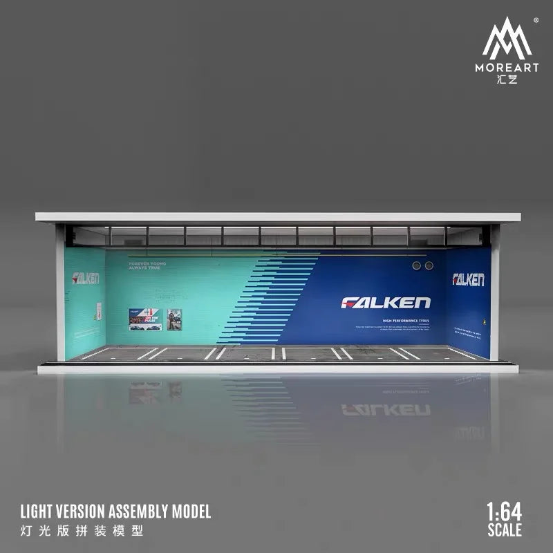 The1Whipstore - Mini Car Garage Display Perfect For Hotwheels & Car Collections, Parking Lot Scene 2.0 Released!
